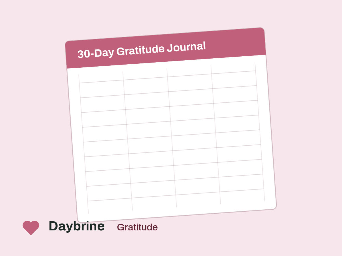 30-Day Gratitude Journal preview