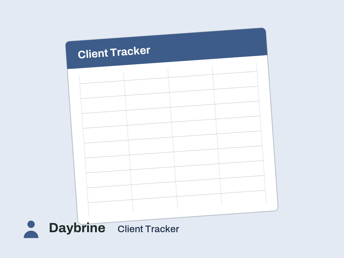 Client Tracker preview