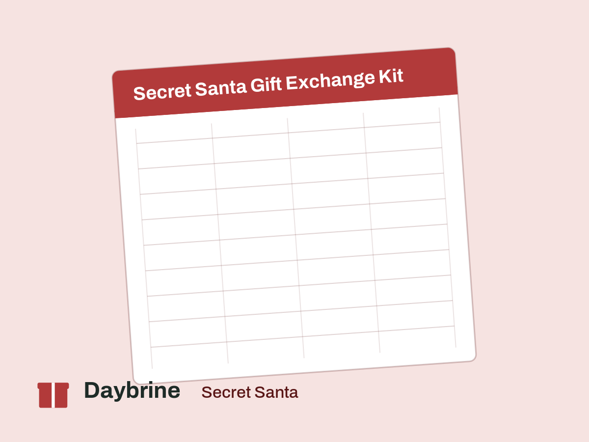 Secret Santa Gift Exchange Kit preview